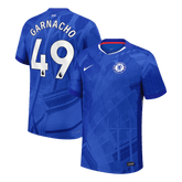 Męska Koszulka Domowa Chelsea GARNACHO #49 Wersja Piłkarska 2025/26 - Slim Fit - Topowe Koszulki Pilkarskie Sklep Internetowy
