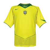 Męska Koszulka Retro Domowa Brazil 2004 - Topowe Koszulki Pilkarskie Sklep Internetowy