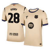 Męska Koszulka Wyjazdowa Barcelona ROONY #28 2025/26 - UCL