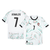 Męska Koszulka Wyjazdowa Portugalia RONALDO #7 Wersja Piłkarska 2025 - Topowe Koszulki Pilkarskie Sklep Internetowy