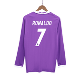 Męska Koszulka Retro Wyjazdowa Real Madrid RONALDO #7 2016/17 z Długim Rękawem - Topowe Koszulki Pilkarskie Sklep Internetowy