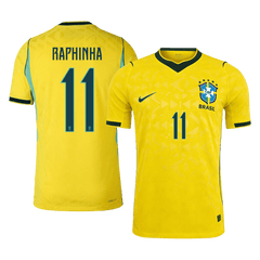 Męska koszulka Brazylii domowa RAPHINHA #11 wersja zawodnicza - Mundial 2026