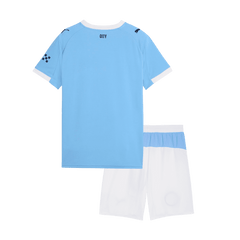 Dziecięcy Zestaw Domowy Manchester City (Koszulka + Spodenki) 2025/26 - Topowe Koszulki Pilkarskie Sklep Internetowy
