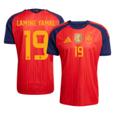 Męska domowa koszulka Hiszpanii Mundial 2026 – LAMINE YAMAL #19 (wersja zawodnicza)
