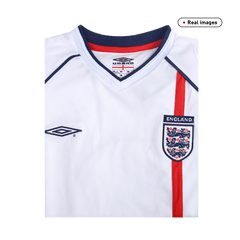Męska Koszulka Retro Domowa England 2002