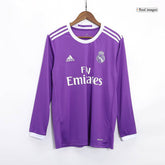 Męska Koszulka Retro Wyjazdowa Real Madrid 2016/17 z Długim Rękawem - Topowe Koszulki Pilkarskie Sklep Internetowy