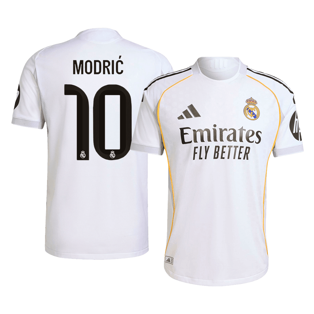 Męska Koszulka Domowa Real Madryt MODRIĆ #10 Wersja Piłkarska 2025/26 - Slim Fit - Topowe Koszulki Pilkarskie Sklep Internetowy