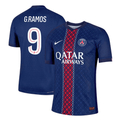 Męska Koszulka Domowa PSG G.RAMOS #9 Wersja Piłkarska 2025/26 - Slim Fit
