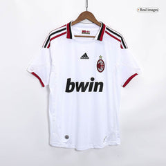 Męska AC Milan Wysokiej jakości wyjazdowa koszulka piłkarska Retro 2009/10 - Topowe Koszulki Pilkarskie Sklep Internetowy
