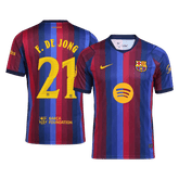 Męska domowa koszulka FC Barcelony 2026/27 – F. DE JONG #21 (UCL)