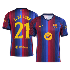 Męska domowa koszulka FC Barcelony 2026/27 – F. DE JONG #21 (UCL)