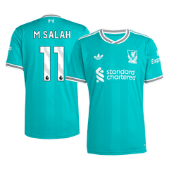 Męska Koszulka Trzecia Wyjazdowa Liverpool M.SALAH #11 2025/26 - Topowe Koszulki Pilkarskie Sklep Internetowy