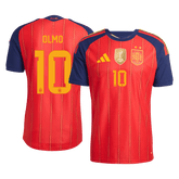 Męska domowa koszulka Hiszpanii Mundial 2026 – OLMO #10 (wersja zawodnicza)