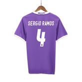 Męska Koszulka Retro Wyjazdowa Real Madrid SERGIO RAMOS #4 2016/17 - Topowe Koszulki Pilkarskie Sklep Internetowy