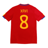 Męska Koszulka Retro Domowa Spain World Cup XAVI #8 2010 - Topowe Koszulki Pilkarskie Sklep Internetowy