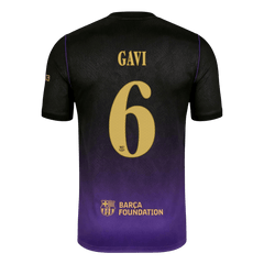 Męska wyjazdowa koszulka FC Barcelony 2026/27 – GAVI #6 (UCL)