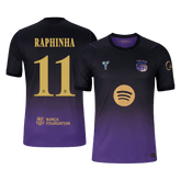 Męska wyjazdowa koszulka FC Barcelony 2026/27 – RAPHINHA #11 (wersja zawodnicza, UCL)