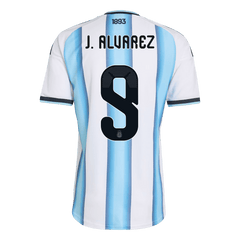 Męska koszulka Argentyny domowa J. ALVAREZ #9 wersja zawodnicza – Mundial 2026