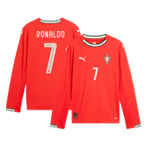 Męska Koszulka Domowa Portugalia RONALDO #7 Długi Rękaw 2025 - Topowe Koszulki Pilkarskie Sklep Internetowy