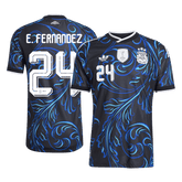 Męska wyjazdowa koszulka Argentyny Mundial 2026 – E. FERNANDEZ #24 (wersja zawodnicza)