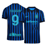 Męska Koszulka Domowa Inter Milan THURAM #9 Wersja Piłkarska 2025/26 - Slim Fit - Topowe Koszulki Pilkarskie Sklep Internetowy