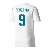 Męska Koszulka Retro Domowa Real Madryt BENZEMA #9 2017/18 - Topowe Koszulki Pilkarskie Sklep Internetowy