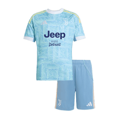 Dziecięcy Zestaw Wyjazdowa Juventus (Koszulka+Spodenki) 2025/26