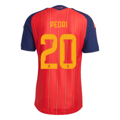 Męska koszulka Hiszpanii Champion Edition domowa PEDRI #20 wersja zawodnicza - Mundial 2026