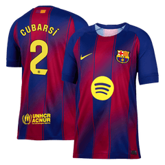 Męska Koszulka Domowa Barcelona CUBARSÍ #2 2025/26