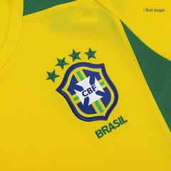 Męska Koszulka Retro Domowa Brazil CAFU #2 2002/03 - Topowe Koszulki Pilkarskie Sklep Internetowy