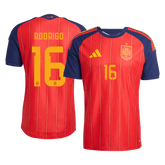 Męska koszulka Hiszpanii domowa RODRIGO #16 wersja zawodnicza - Mundial 2026
