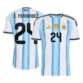 Męska domowa koszulka Argentyny Mundial 2026 – E. FERNANDEZ #24 (wersja zawodnicza)