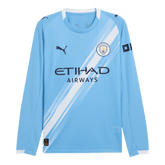 Męska Koszulka Domowa Manchester City Długi Rękaw 2025/26 - Topowe Koszulki Pilkarskie Sklep Internetowy
