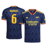 Męska wyjazdowa koszulka Arsenalu 2026/27 – GABRIEL #6 (wersja zawodnicza, UCL)