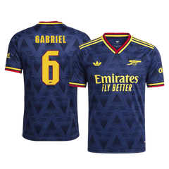 Męska wyjazdowa koszulka Arsenalu 2026/27 – GABRIEL #6 (wersja zawodnicza, UCL)