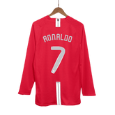 Retro RONALDO #7 2007/08 Męska Koszulka Domowa MU z Długim Rękawem - UCL Final - Topowe Koszulki Pilkarskie Sklep Internetowy