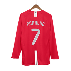 Retro RONALDO #7 2007/08 Męska Koszulka Domowa MU z Długim Rękawem - UCL Final - Topowe Koszulki Pilkarskie Sklep Internetowy