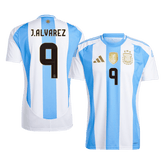 Męska Koszulka Domowa Argentyna J.ALVAREZ #9 2024 - Topowe Koszulki Pilkarskie Sklep Internetowy