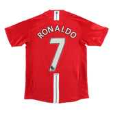 Męska retro koszulka piłkarska RONALDO #7 Manchester United domowa z sezonu 2007/08 - Topowe Koszulki Pilkarskie Sklep Internetowy