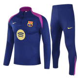 Juniorski Barcelona Bluza z zamkiem Komplet Dresowy 2025/26