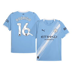 Męska Koszulka Domowa Manchester City RODRIGO #16 2025/26 - Topowe Koszulki Pilkarskie Sklep Internetowy