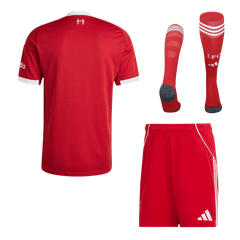 Męski Zestaw Domowa Liverpool (Koszulka + Spodenki + Skarpety) 2025/26