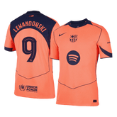 Męska Koszulka Trzecia Wyjazdowa Barcelona LEWANDOWSKI #9 Wersja Piłkarska 2025/26 - Slim Fit - Topowe Koszulki Pilkarskie Sklep Internetowy