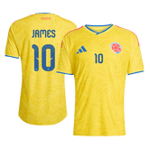 Męska koszulka Kolumbii domowa JAMES #10 wersja zawodnicza – Mundial 2026