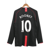 Retro ROONEY #10 2007/08 Męska Koszulka Wyjazdowa MU z Długim Rękawem - Topowe Koszulki Pilkarskie Sklep Internetowy