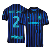 Męska Koszulka Domowa Inter Milan DUMFRIES #2 2025/26 - Topowe Koszulki Pilkarskie Sklep Internetowy