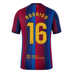 Męska domowa koszulka FC Barcelony 2026/27 – RODRIGO #16 (wersja zawodnicza)