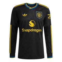 Męska Koszulka Trzecia Wyjazdowa Manchester United 2025/26 z Długim Rękawem