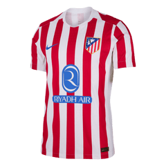 Męska Koszulka Domowa Atletico Madrid Wersja Piłkarska 2025/26 - Slim Fit - Topowe Koszulki Pilkarskie Sklep Internetowy