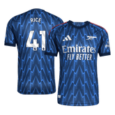 Męska Koszulka Wyjazdowa Arsenal RICE #41 Wersja Piłkarska 2025/26 - Slim Fit